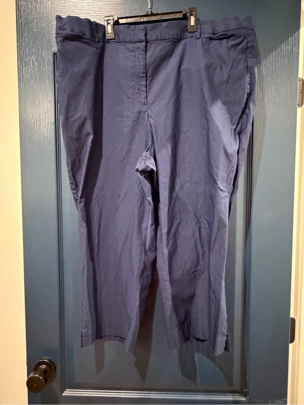 Lane Bryant Navy Elastic-Waist Pull-On Joggers